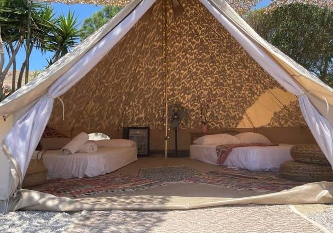 Bell tent exterior